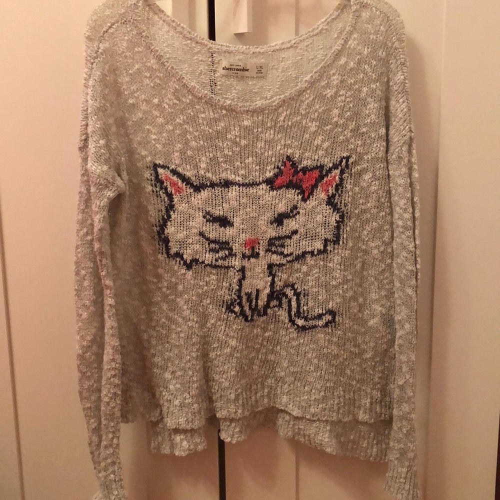 Abercrombie Girl’s Wide-Necked Knit Sweater